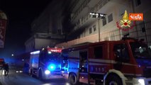 Incendio all'ospedale di Tivoli, l'intervento dei Vigili del Fuoco