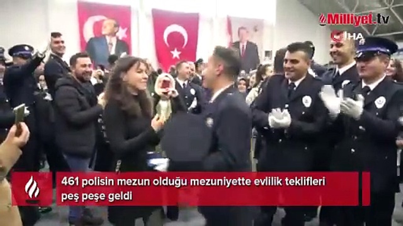 Mezuniyet töreninde evlilik teklifleri peş peşe...