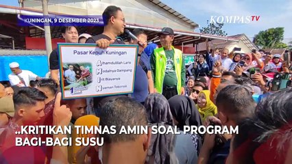 Cawapres Gibran Tanggapi Kritikan Timnas AMIN Soal Program Bagi-Bagi Susu