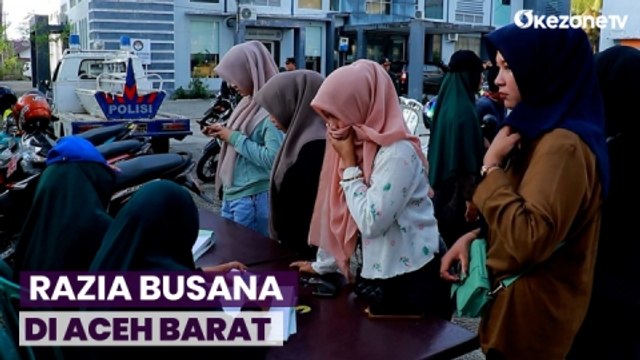 Ratusan Orang Terjaring Razia Busana di Aceh Barat