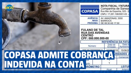 Presidente da Copasa admite cobrança indevida na conta de água
