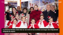 PHOTOS Charlene de Monaco recouverte de sequins de la tête aux pieds pour préparer Noël