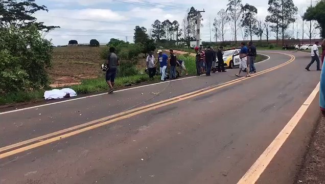 Grave acidente com óbito nesta manhã teria ocorrido durante tentativa de ultrapassagem