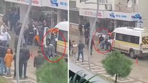Bursa'da sürücülerin tekme, yumruk ve sopalı 'yol vermeme' kavgası kamerada