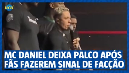 MC Daniel deixa público no "vácuo" após plateia fazer sinal de f4cção