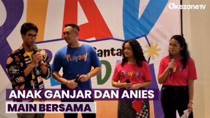 Momen Anak Ganjar dan Anies Main Bersama Ditemani Ketua Relawan Prabowo
