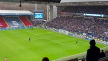 Daniel Farke celebrates Leeds' 2-0 win over Blackburn Rovers