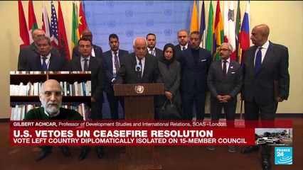 U.S. vetoes UN ceasefire resolution