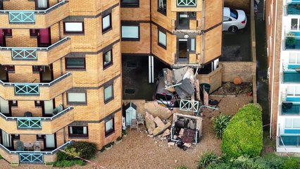 Balconies collapse at East Sussex residential block - 'Saw my car crushed under the rubble'