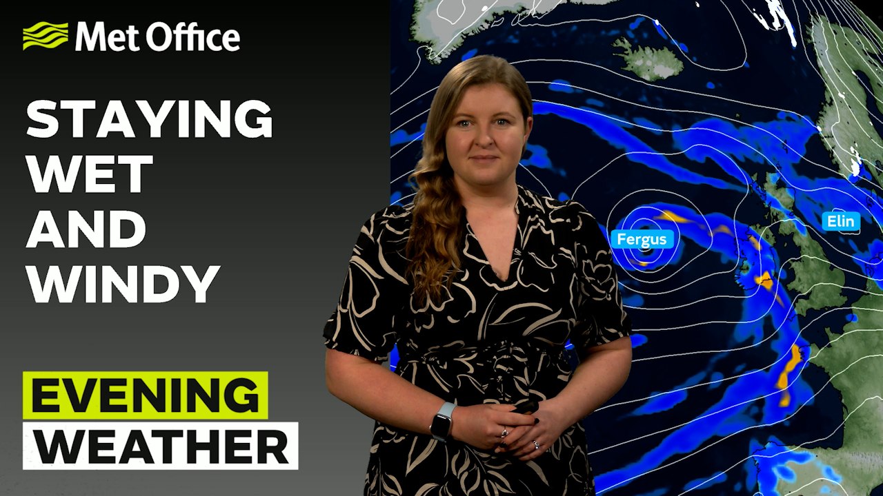 Met Office Evening Weather Forecast 09/12/23 - Rain and clear spells