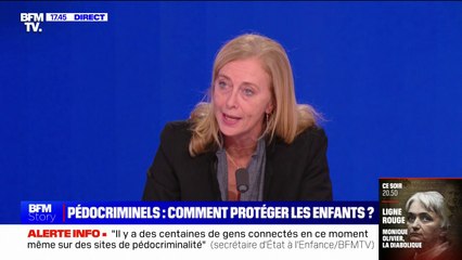 Pédocriminalité en ligne: "Il y a des milliers de connections par minute dans chaque ville de France" sur ces sites, alerte Charlotte Caubel