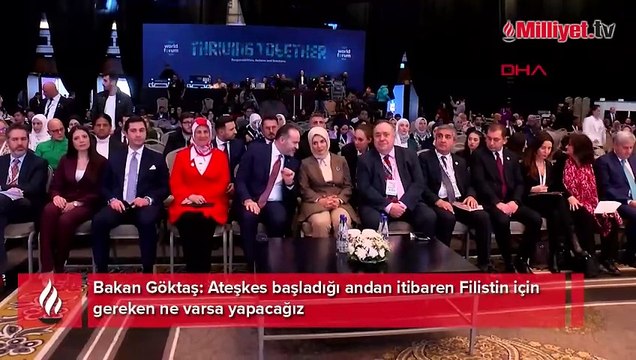 Bakan Göktaş: Ateşkes başladığı andan itibaren Filistin için gereken ne varsa yapacağız