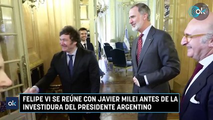 Felipe VI se reúne con Javier Milei antes de la investidura del Presidente argentino