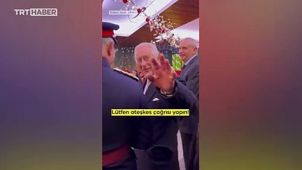 Download Video: Kral Charles 'Gazze'de ateşkes' isteyen kişiyi görmezden geldi