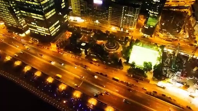 Aerial views of the beautiful city