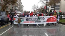 Kütahya'da Sağlık Çalışanları İsrail'in Filistin'e Yaptığı Zulmü Protesto Etti