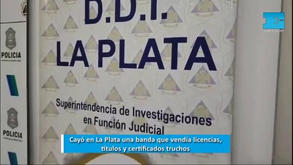 Cayó en La Plata una banda que vendía licencias, títulos y certificados truchos