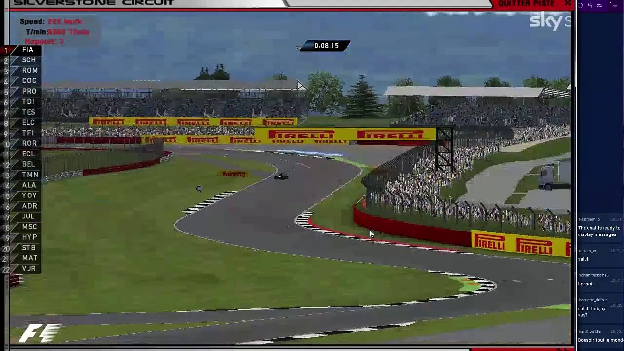 F1Brain S2 - GP de Grande Bretagne 5/10 - qualifs, course sprint et course principale - rFactor IA l