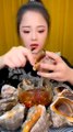 Mukbang snails eating show