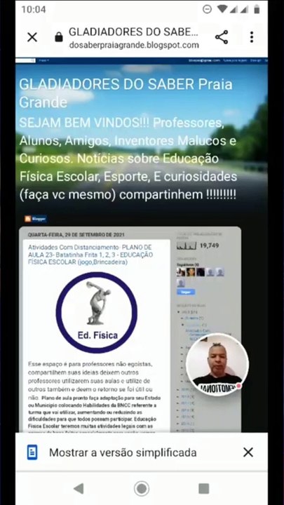 Batatinha frita 1,2,3 Plano de aula #educação