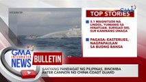 3 sasakyang pandagat ng Pilipinas, binomba ng water cannon ng China coast guard | GMA Integrated News Bulletin