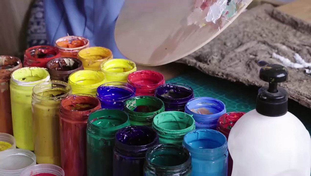 How To DIY A Little Red Riding Hood 3D Painting With Waste Cardboards