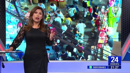 Centro de Lima: ambulantes invaden puente peatonal de la avenida Grau