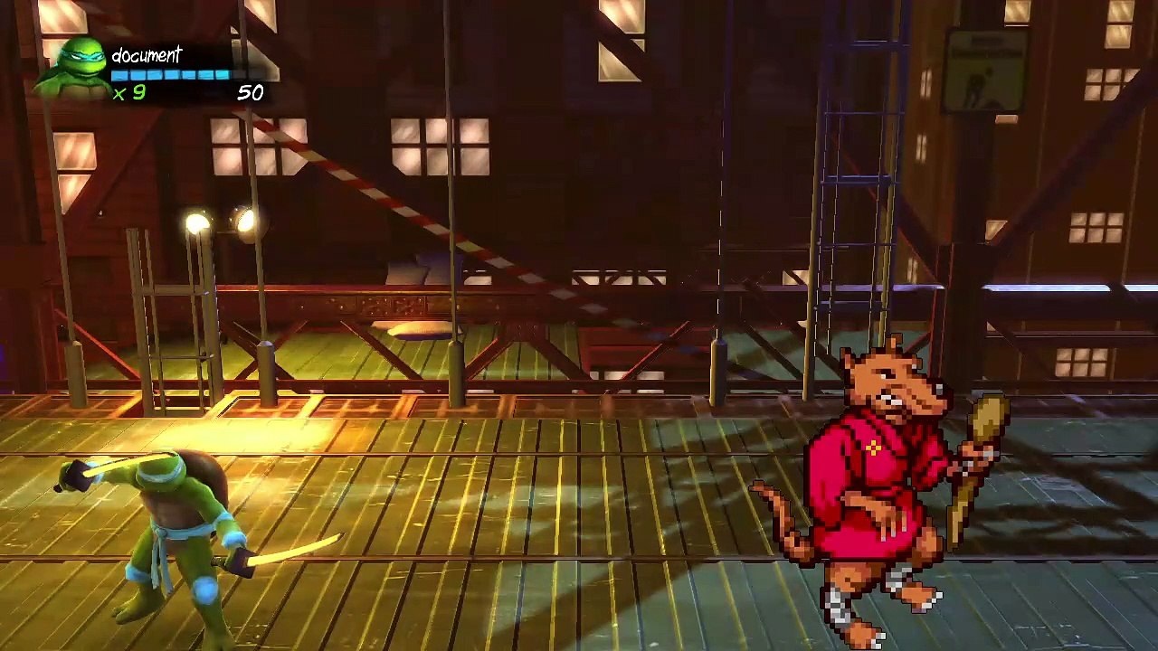 Teenage Mutant Ninja Turtles: Turtles in Time Re-Shelled online multiplayer - ps3