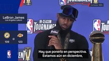 LeBron James tras ganar la Copa NBA: 