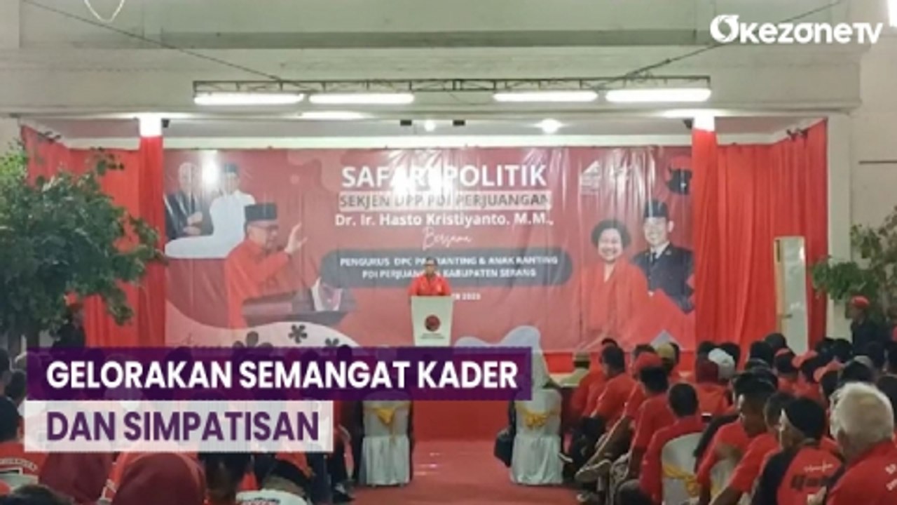 Gelorakan Semangat Kader, Sekjen PDIP Safari Politik Pemenangan Ganjar-Mahfud Banten