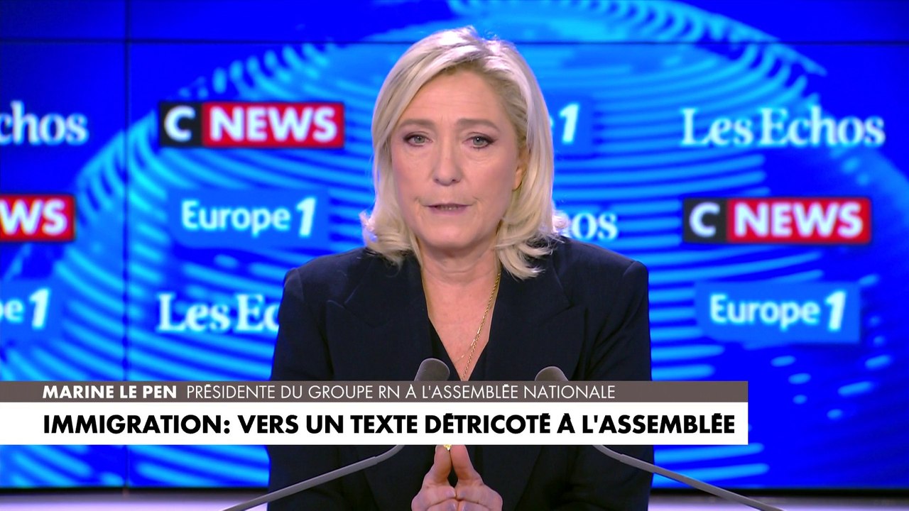 Marine Le Pen : «Nous allons en discuter demain. Il y a des arguments pour et des arguments contre»