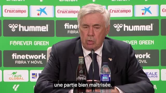 16e j. - Ancelotti satisfait après le nul contre le Betis