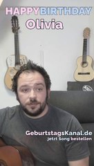 Happy Birthday, Olivia! Geburtstagsgrüße an Olivia