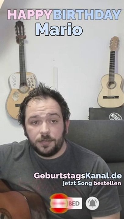 Happy Birthday, Mario! Geburtstagsgrüße an Mario