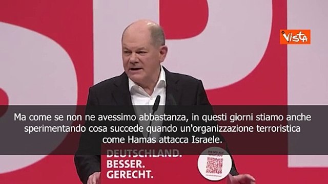 Scholz: Sosterremo Israele