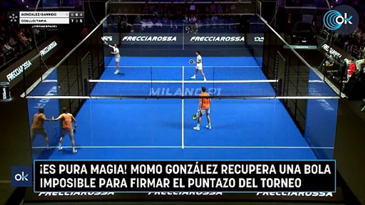 ¡Es pura magia! Momo González recupera una bola...
