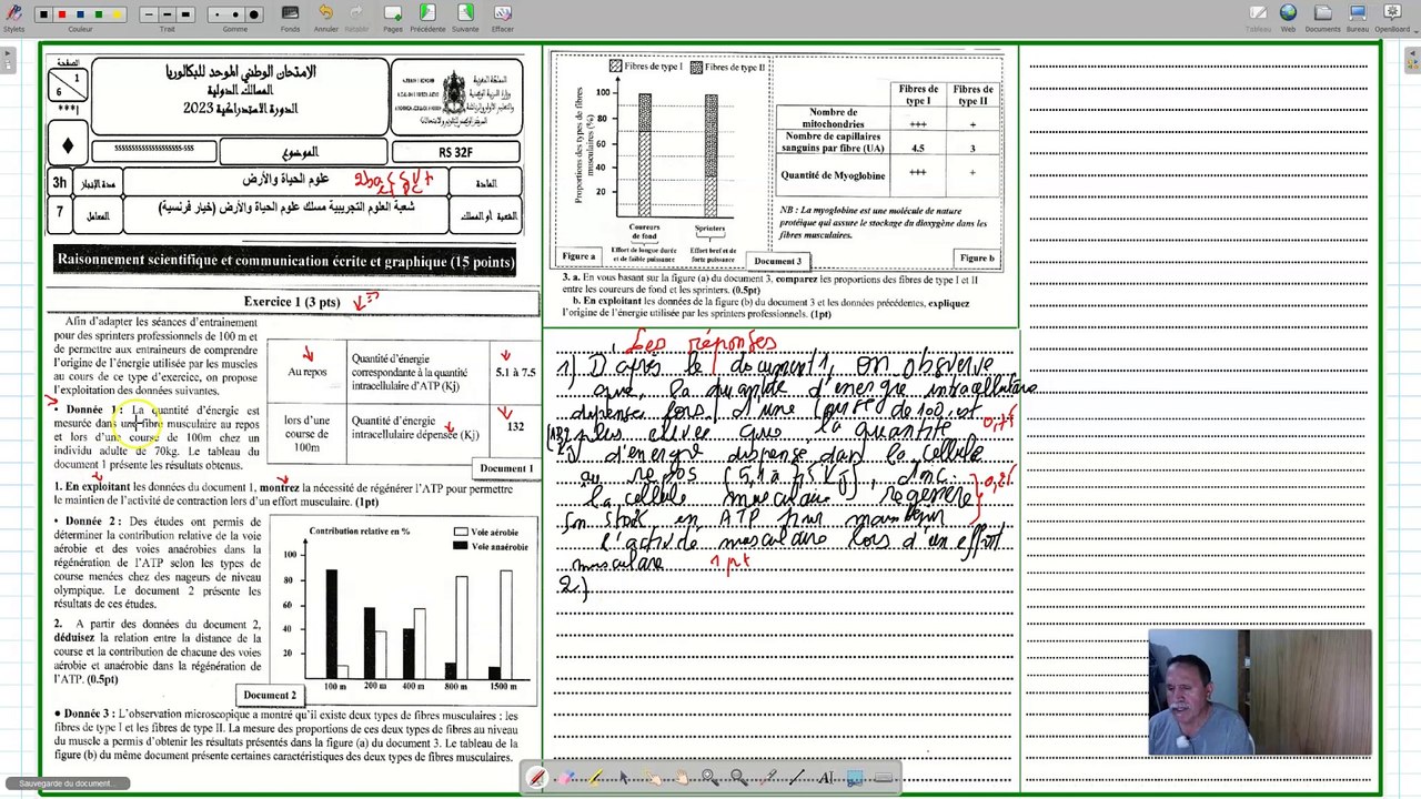 correction exercice1svt ,examen svt 2023 2bac svt