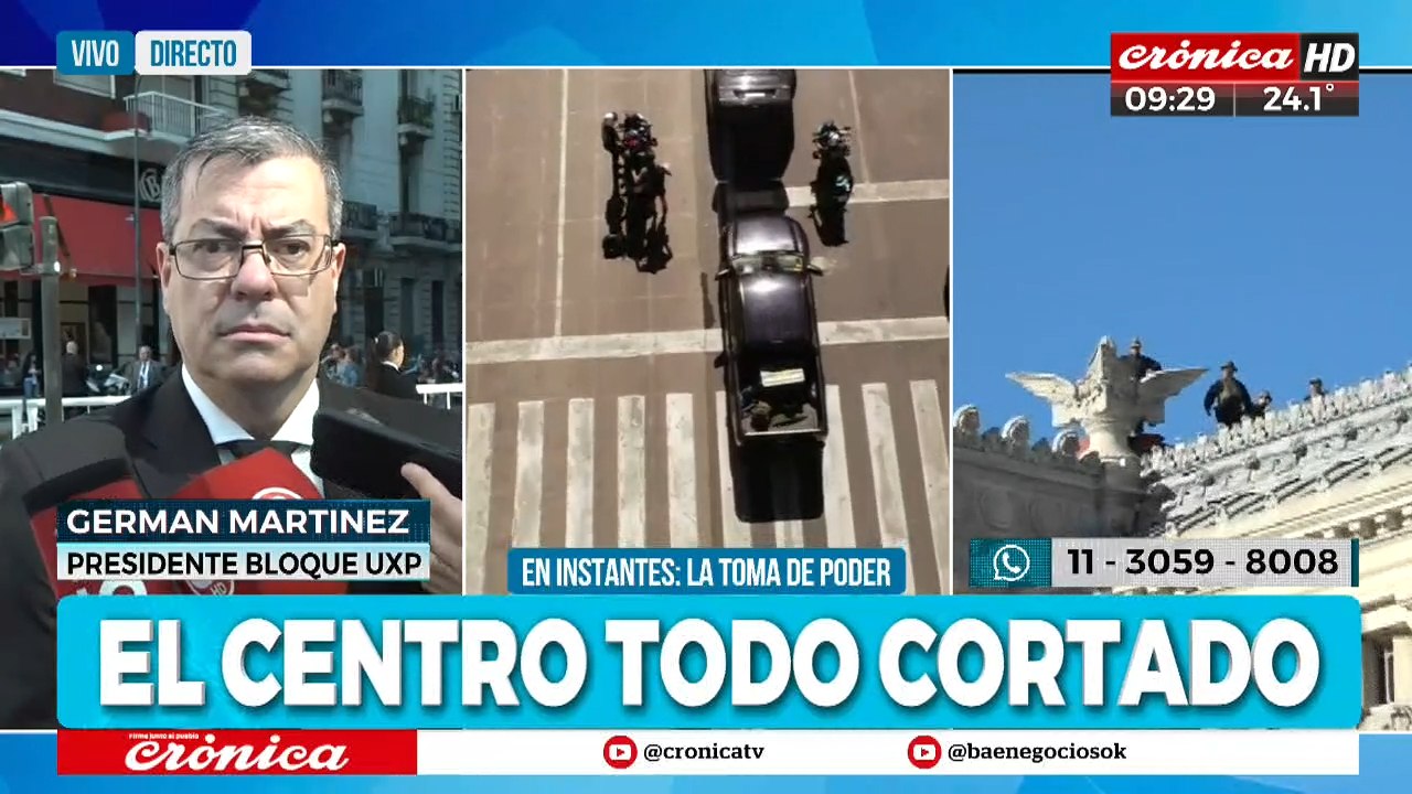 Germán Martínez, presidente del bloque UxP: "Es un error que Milei no hable en el Congreso"