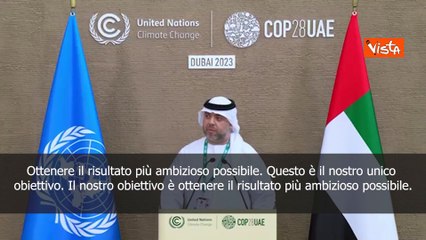 SOTTOTITOLI Direttore generale Cop28: Obiettivo ? ottenere il risultato pi? ambizioso possibile