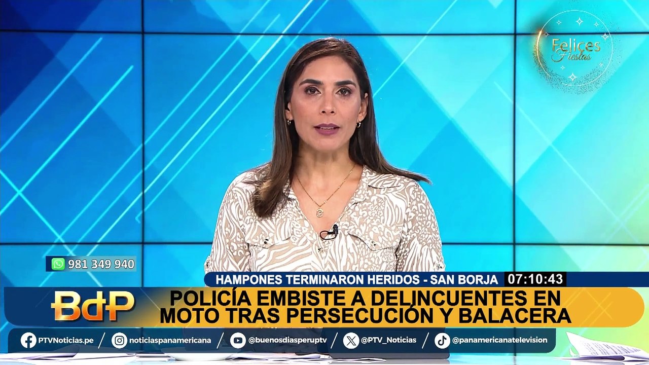 San Borja: policía embiste a delincuentes que desataron balacera