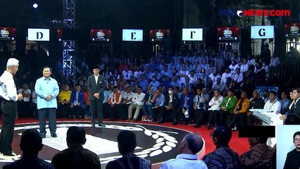 Ganjar Cecar Pertanyaan tentang Pelanggaran HAM Berat, Prabowo: Itu Tendesius Pak