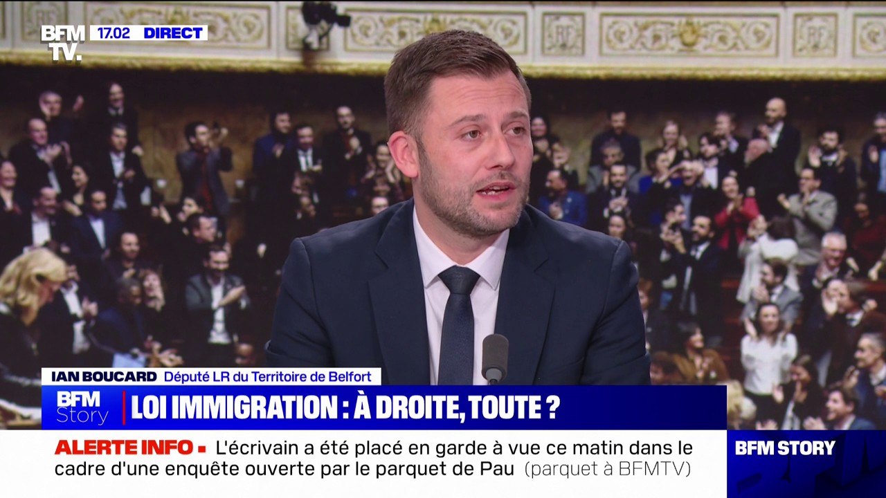 Ian Boucard (LR): "Le sens du vote des députés Républicains de cette motion de rejet n'est pas un vote pour ou contre Gérald Darmanin, mais un vote contre la loi immigration telle qu'elle était proposée"