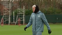 Newcastle train ahead of vital UCL clash with AC Milan