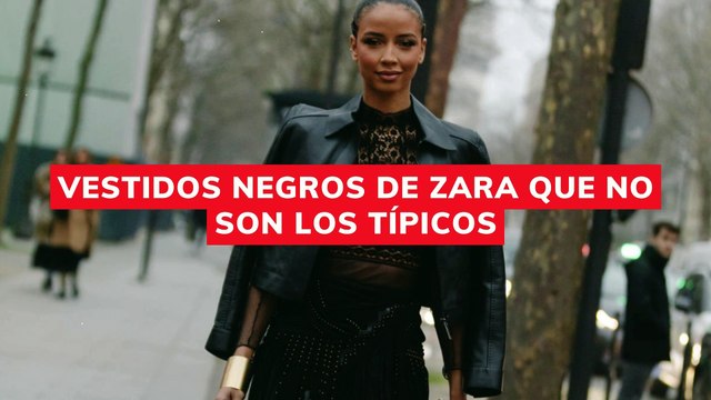 vestidos negros de Zara que no son los típicos