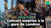 Alicia Keys a offert un concert surprise à ces voyageurs à Londres