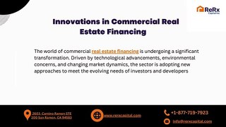 Innovations in Commercial Real Estate Financing