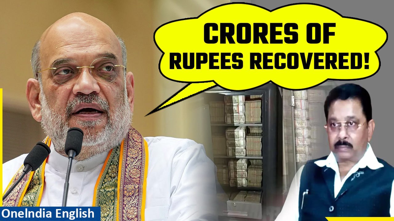 Amit Shah slams Congress MP Dheeraj Sahu as ₹200 crore recovered in IT raid | Oneindia News