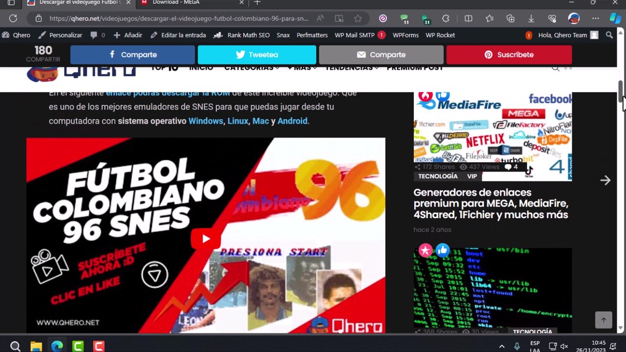 ¿Cómo jugar al Fútbol Colombiano 96 en tu PC? | Descarga gratis el clásico de SNES