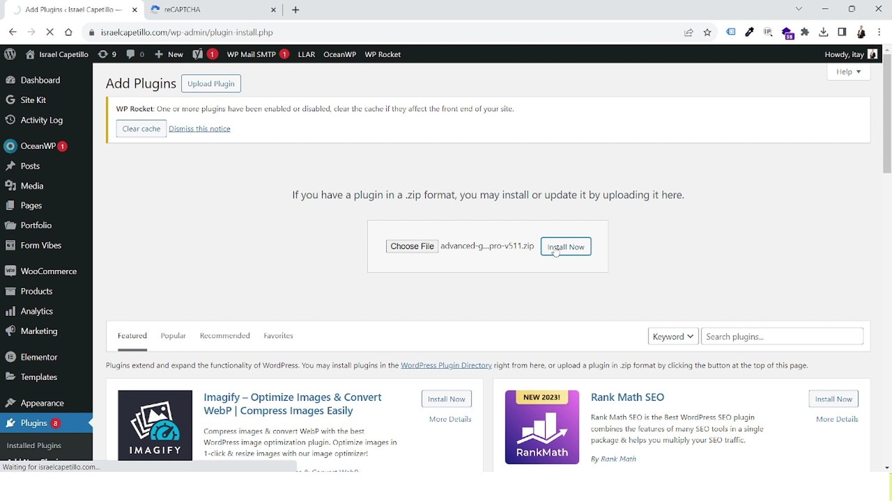 Advanced Google Recaptcha Pro - A Comprehensive Security Plugin For Your Wordpress Site: IVBS SEO / PPC Itay Verchik