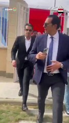 النائب أحمد عبد الجواد يدلي بصوته في الانتخابات الرئاسية